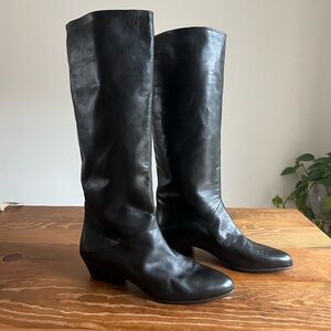 ‼️SOLD‼️ Black Italian leather boots